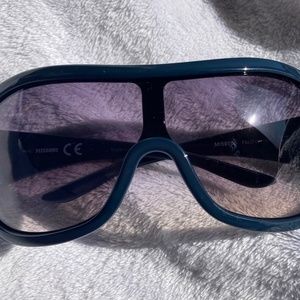 Missoni- blue wrap around sunglasses - retro 2009